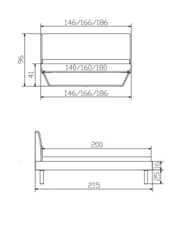 Hot Holzbett PIETRO Betten|Holzbetten