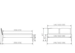 Sale Holzbett PISTOIA Holzbetten