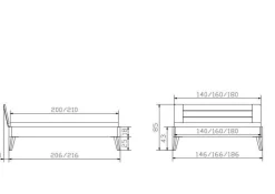 Online Holzbett RUBIERA Betten|Holzbetten
