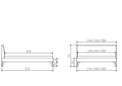 Outlet Holzbett SIMONE Holzbetten