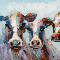 Online Keilrahmenbild BUNTE KÜHE Keilrahmenbilder|Bilder