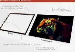 Outlet Keilrahmenbild COLOURFUL TIGER Keilrahmenbilder