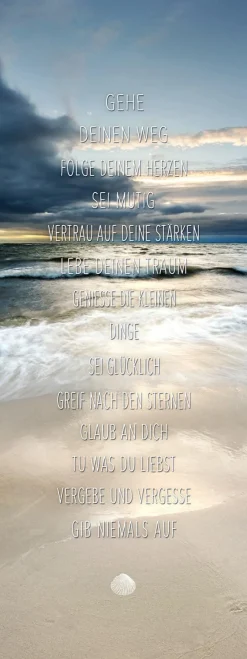 Sale Keilrahmenbild GEH DEINEN WEG Keilrahmenbilder