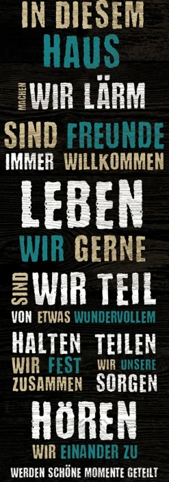 New Keilrahmenbild GELIEBT I Keilrahmenbilder|Kunstdrucke