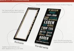 New Keilrahmenbild GELIEBT I Keilrahmenbilder|Kunstdrucke