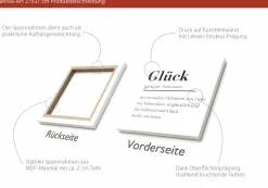 Hot Keilrahmenbild GLÜCK Keilrahmenbilder