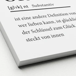 Hot Keilrahmenbild GLÜCK Keilrahmenbilder