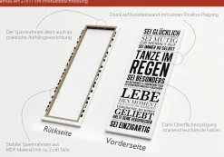 Outlet Keilrahmenbild HAUSORDNUNG I Keilrahmenbilder|Kunstdrucke