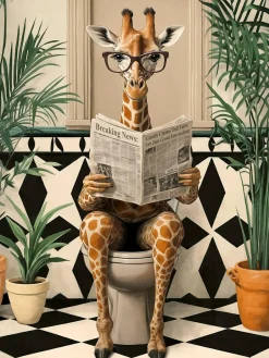 Online Keilrahmenbild LUSTIGE GIRAFFE Keilrahmenbilder|Bilder