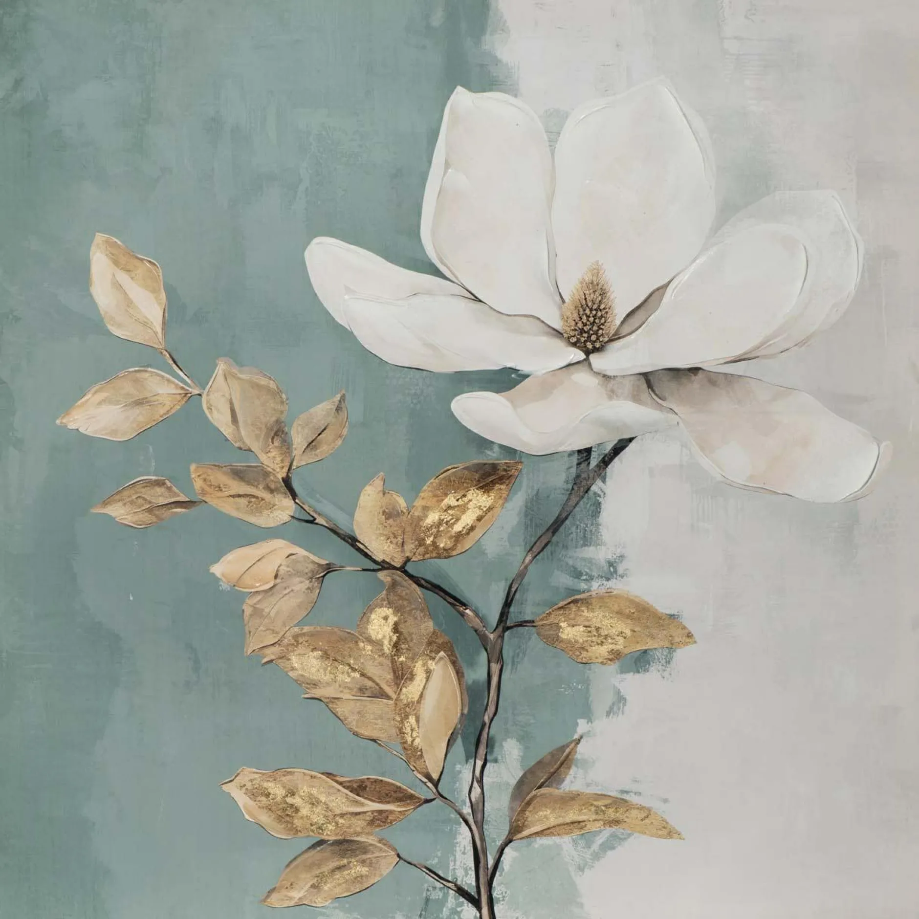 Best Keilrahmenbild WHITE FLOWERS Keilrahmenbilder