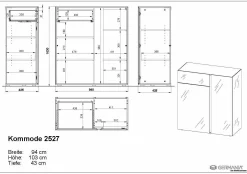 Outlet Kommode MESA Kommoden|Kommoden
