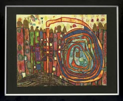 Sale Kunstdruck HUNDERTWASSER Kunstdrucke|Holzbilder