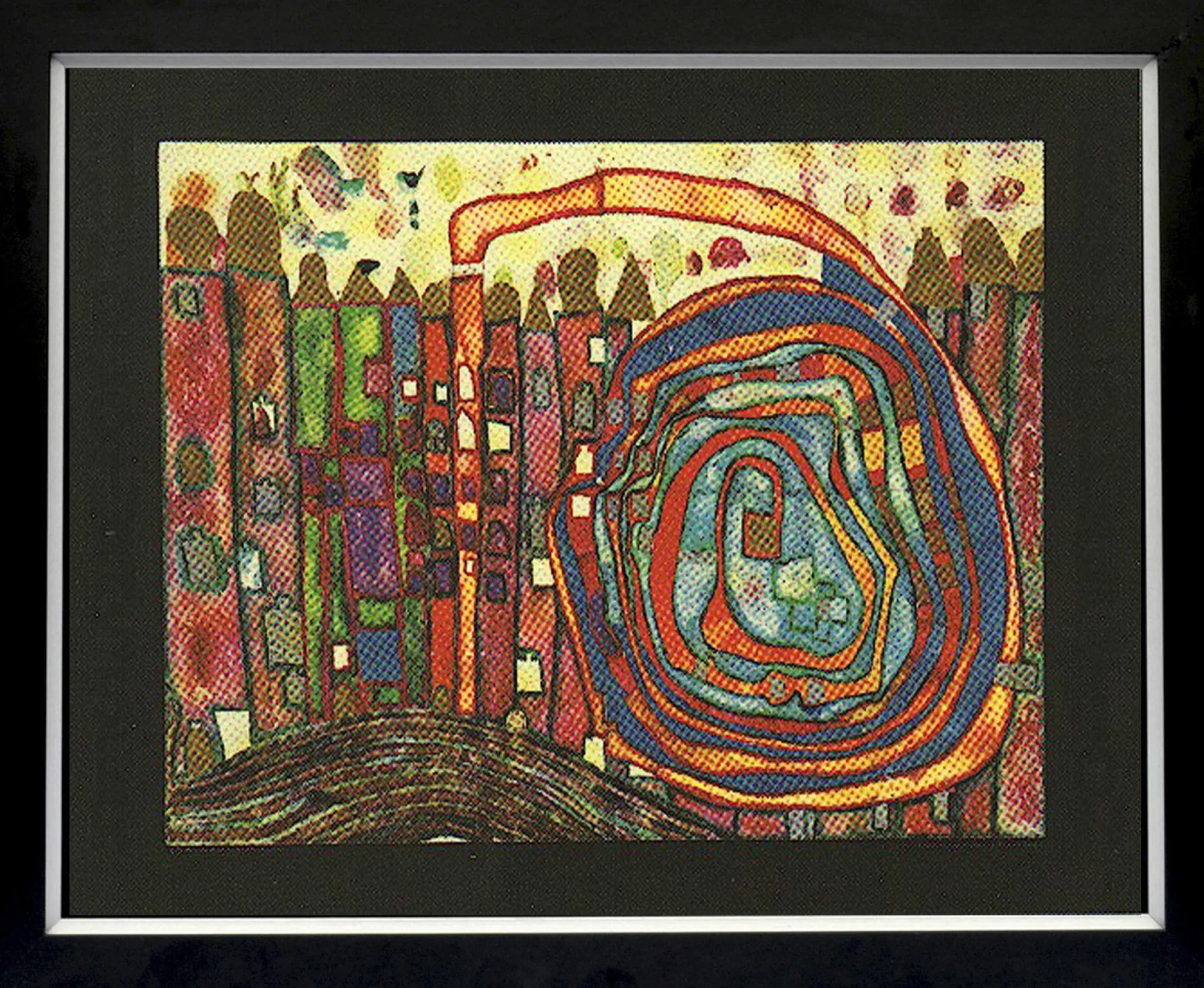Sale Kunstdruck HUNDERTWASSER Kunstdrucke|Holzbilder