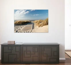 Leinwandbild HOLZWEG ZUM MEER Kunstdrucke|Originalbilder