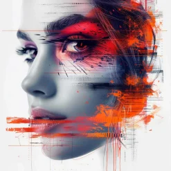 Outlet Leinwandbild LOOK BEHIND Kunstdrucke