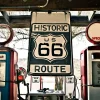 Clearance Leinwandbild ROUTE 66 Kunstdrucke