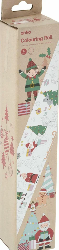 Outlet Malbuch auf Rolle XMAS Weihnachtsdekoration