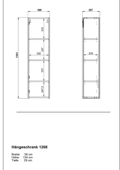 New Midischrank CANTORIA Hochschränke|Bad-Hochschränke
