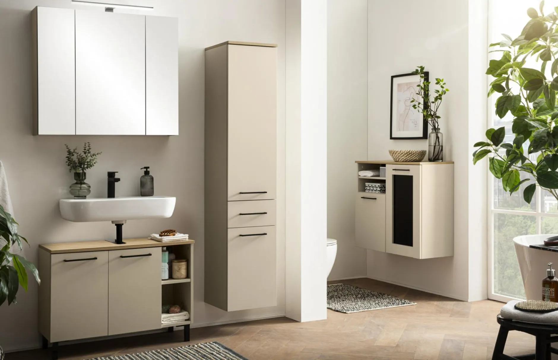 Outlet Midischrank SHANGRAO Hochschränke|Bad-Hochschränke