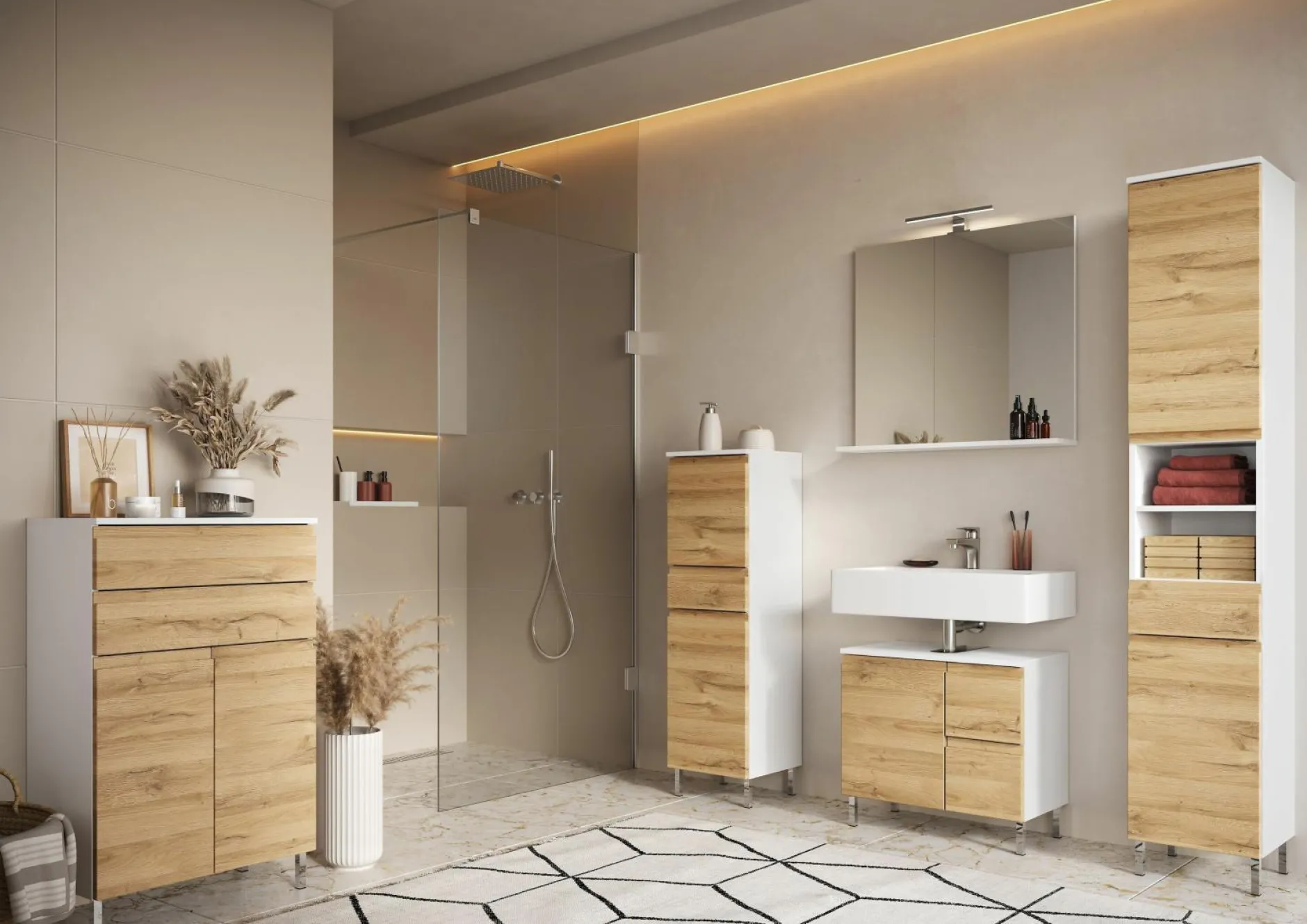 Discount Midischrank TORRANCE Hochschränke|Bad-Hochschränke