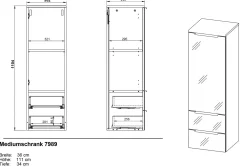 Sale Midischrank VASIO Hochschränke|Bad-Hochschränke