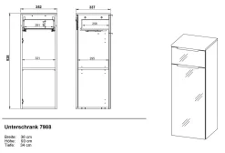 Sale Midischrank VASIO Hochschränke|Bad-Hochschränke