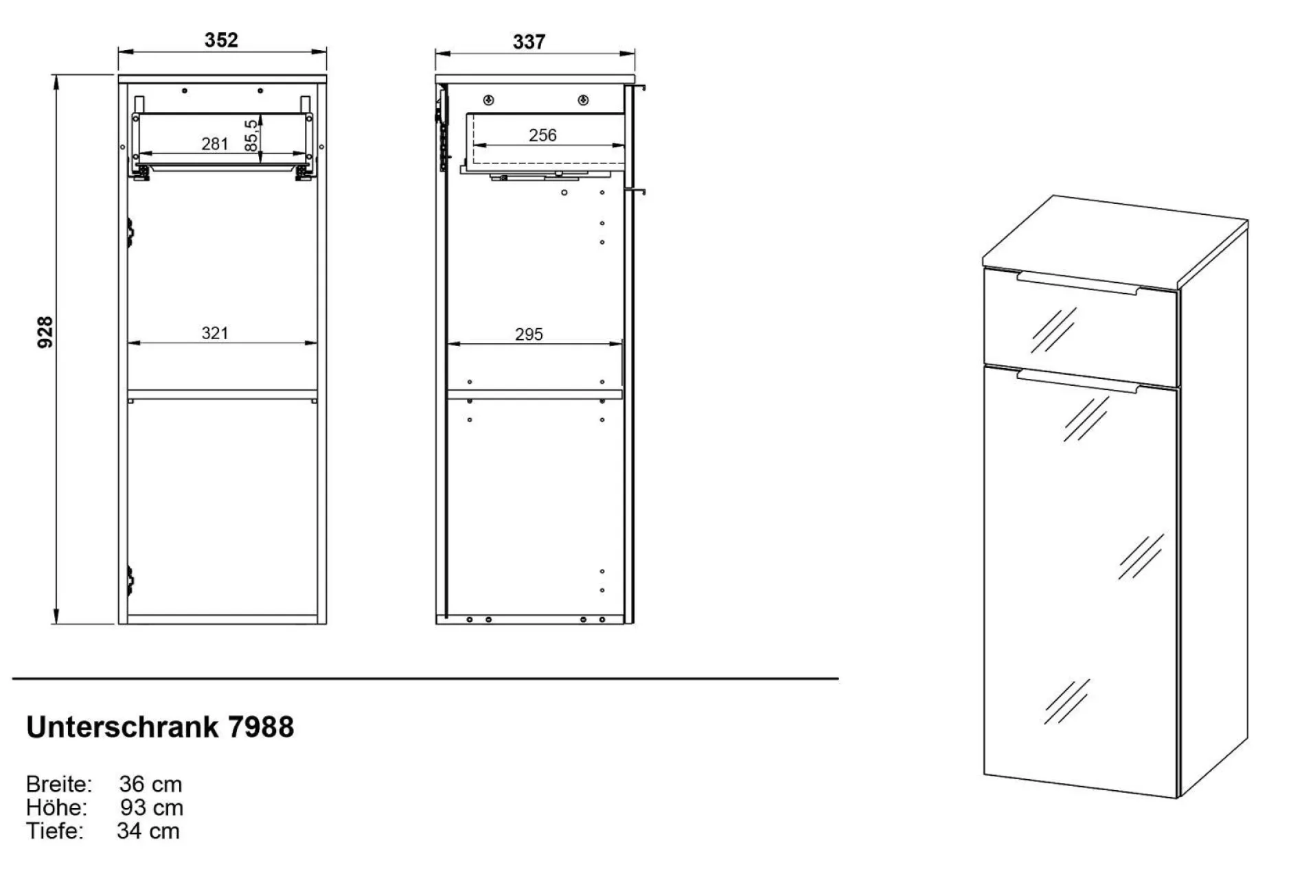 Sale Midischrank VASIO Hochschränke|Bad-Hochschränke