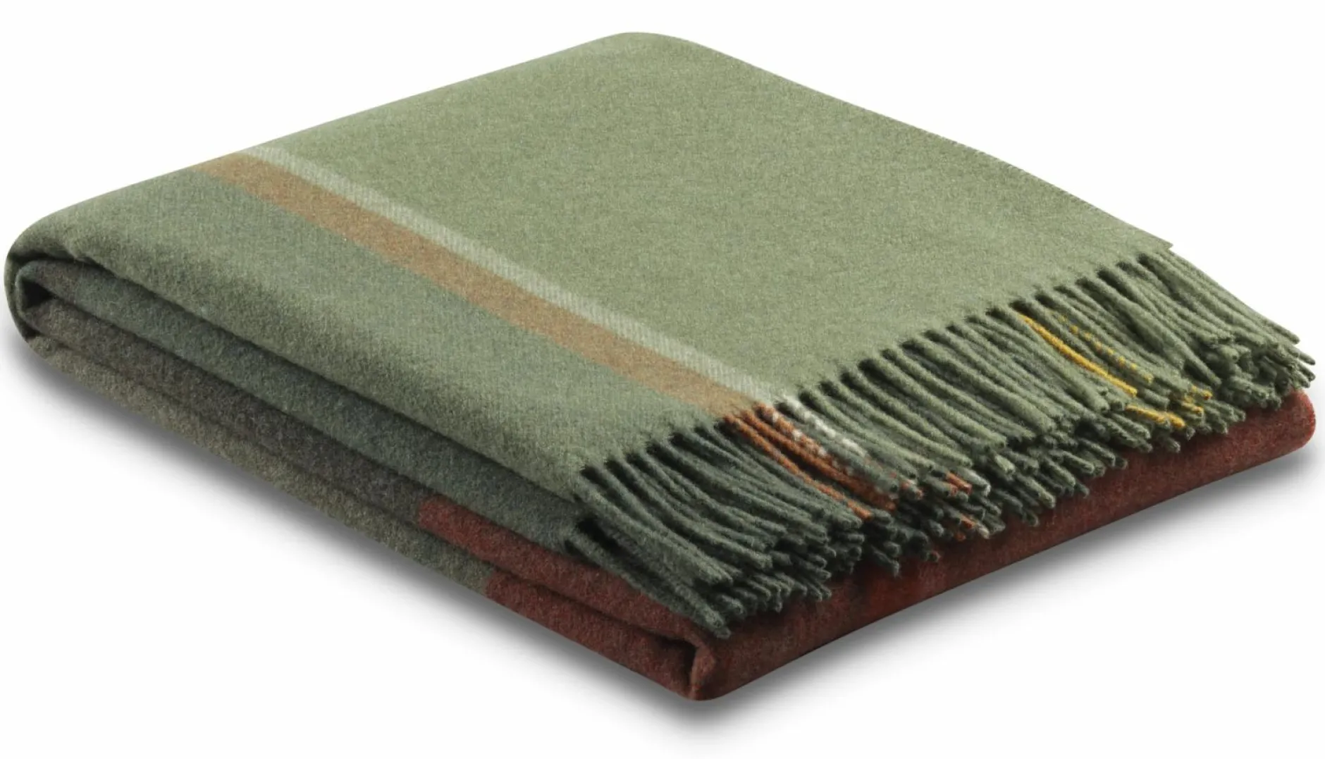 Outlet Plaid CASHMERE grün Decken|Decken & Kissen