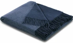 Outlet Plaid jeans-marine Decken|Decken & Kissen