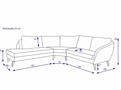 Clearance Polsterecke FÜNEN Polstermöbel|Polsterecken