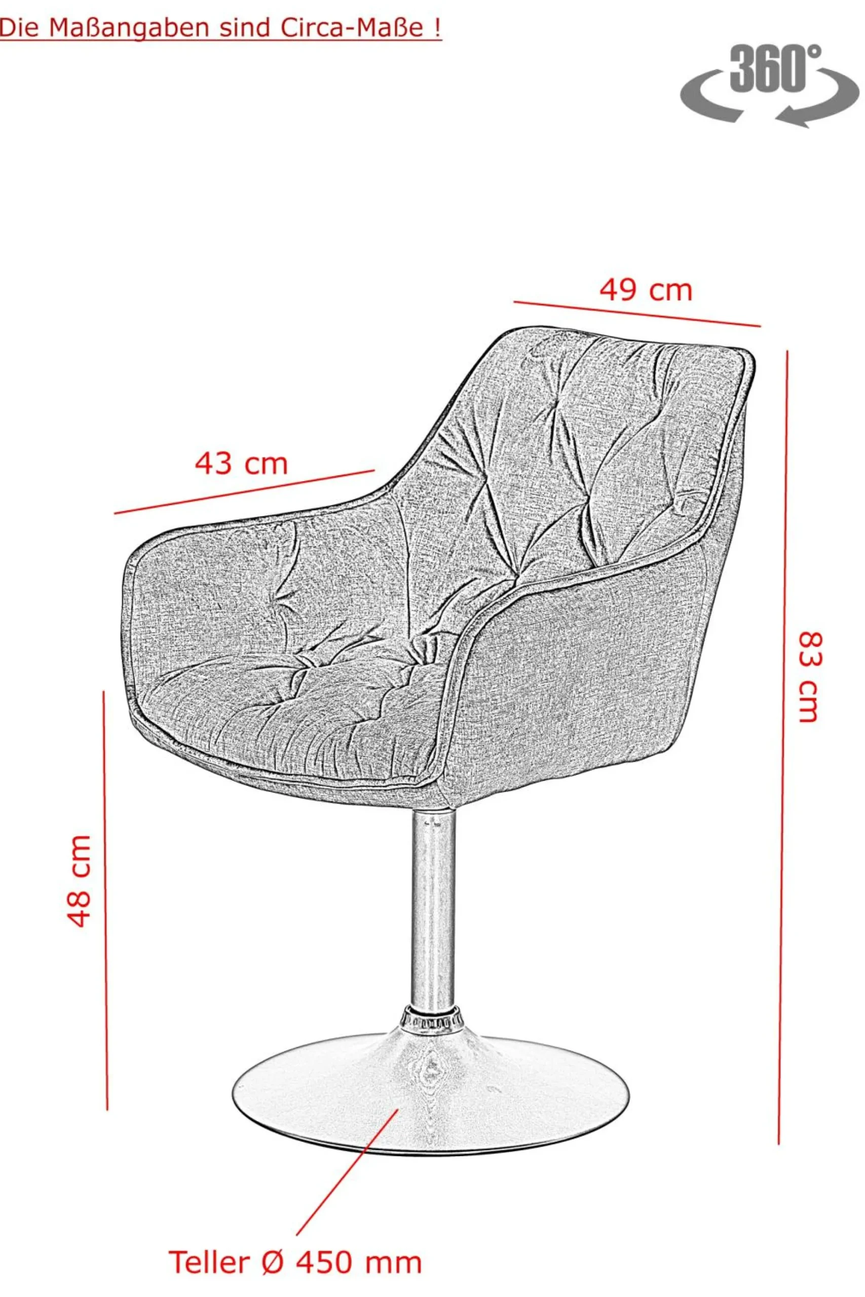 Outlet Polsterstuhl BIRTE Polsterstühle