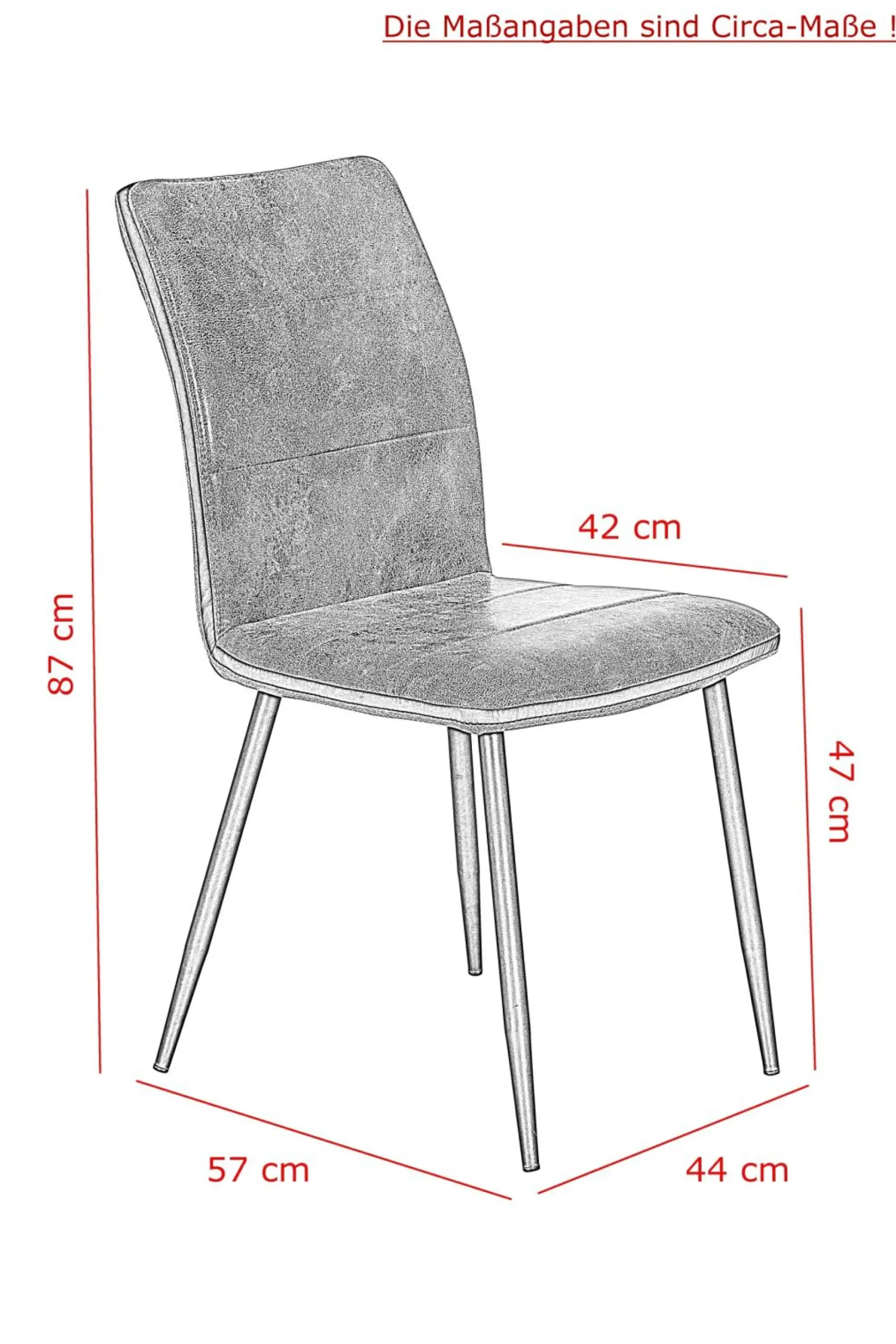 Sale Polsterstuhl CAROLINE 2er Set Polsterstühle