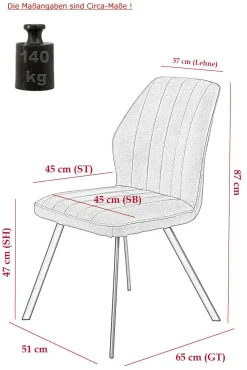 Sale Polsterstuhl 2er Set Polsterstühle