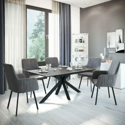 Outlet Polsterstuhl GESA 2er Set Esszimmerstühle|Polsterstühle