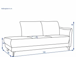 Sale Recamiere PIATTO Einzelsofas