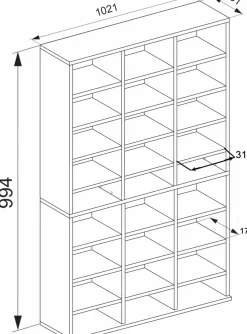 New Regal MEGOSA Maxi Regale & Raumteiler