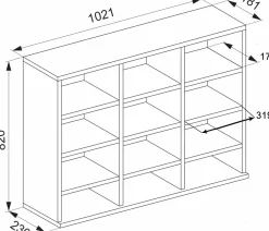 Clearance Regal MEGOSA Mini Regale & Raumteiler