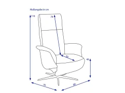 Outlet Relaxsessel ALESUND Sessel|Fernseh- & Relaxsessel