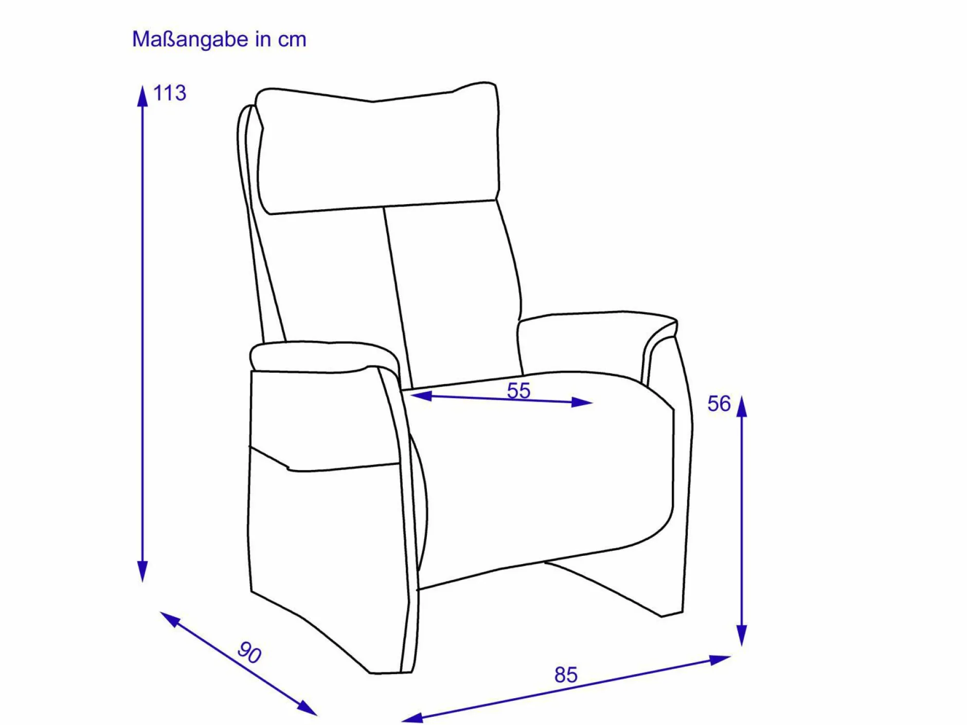 Outlet Relaxsessel KIERAN PLUS Sessel|Fernseh- & Relaxsessel