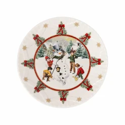 Schale Schneemann bauen Weihnachtsdekoration