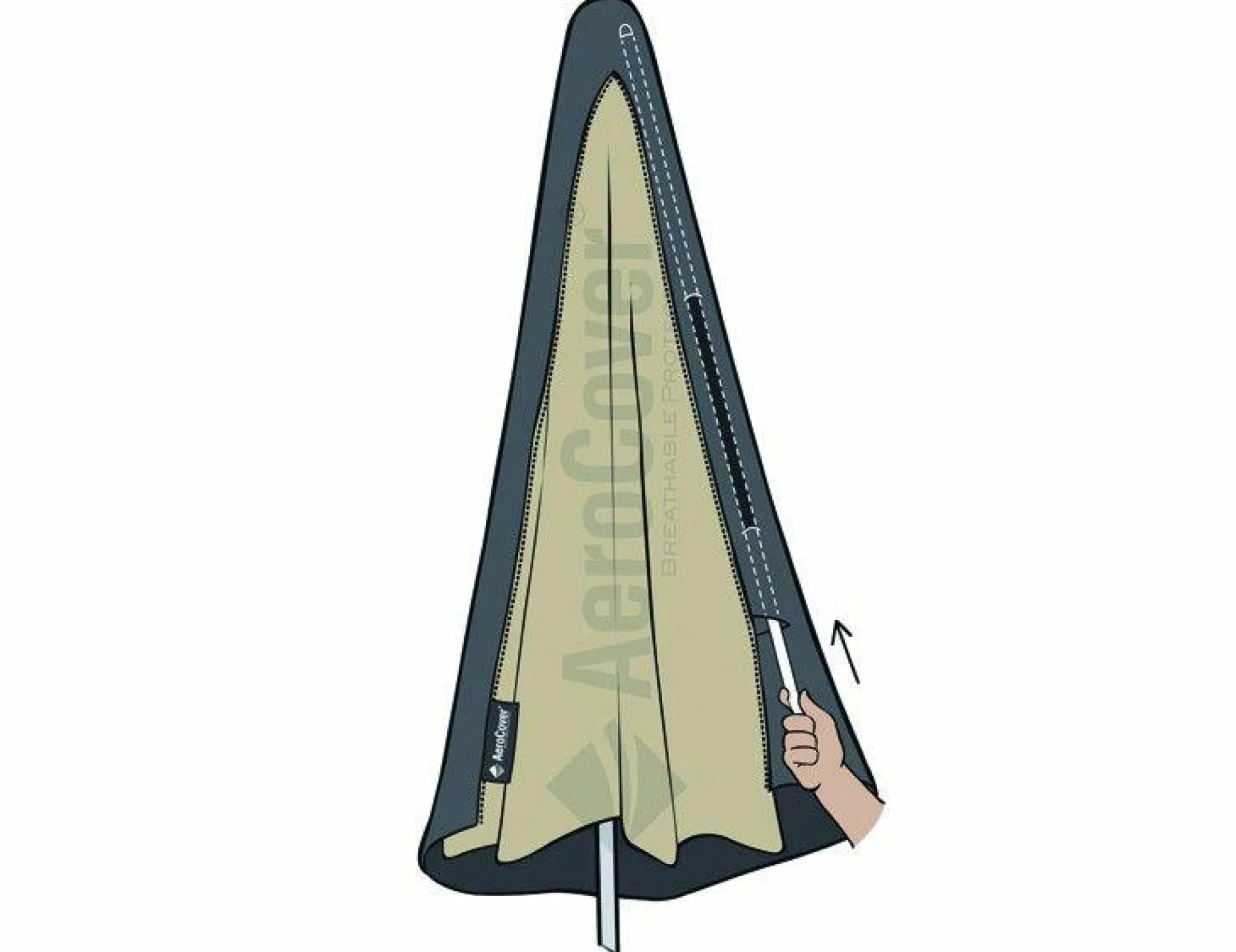 Discount Schirmschutzhülle AeroCover Sonnenschirme