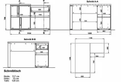Outlet Schreibtisch LIONI Schreibtische|Schreibtische