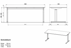 Best Schreibtisch PROFI 2.0 Schreibtische|Schreibtische