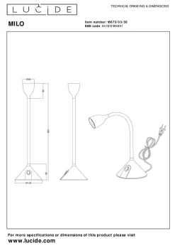 Clearance Schreibtischleuchte MILO Schreibtischleuchten