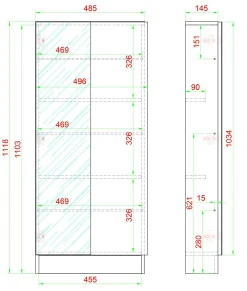 Clearance Schuhschrank FULISA Schuhschränke|Schränke