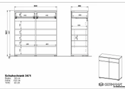 Clearance Schuhschrank GENT Schuhschränke|Schränke