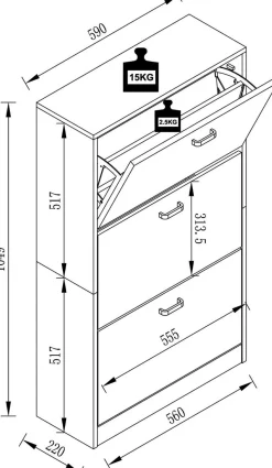 Hot Schuhschrank SIPOS Schuhschränke|Schränke