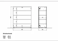 Outlet Schuhschrank TELDE Schuhschränke|Schränke