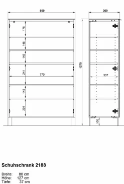 Best Schuhschrank SIRIANO PLUS Schuhschränke|Schränke
