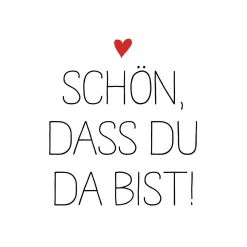 Online Servietten SCHÖN DASS DU DA Servietten